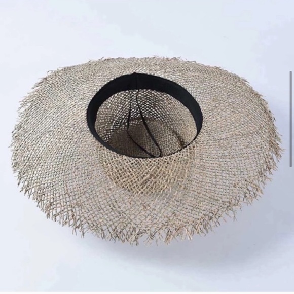 Lack Of Color Seagrass Boater Casual Sun Beach Hat Wide Brim Cap - Picture 9 of 13